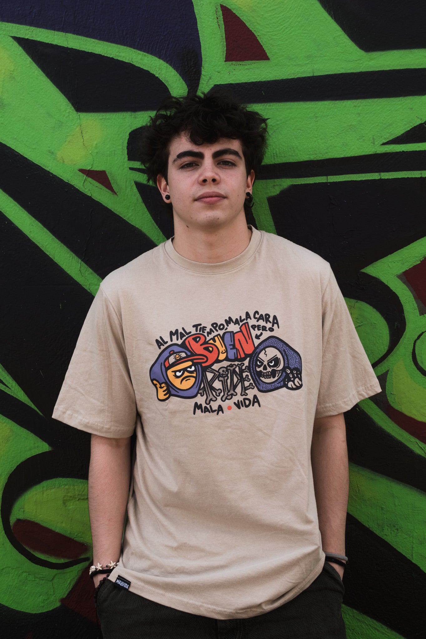 AL MAL TIEMPO MALA CARA PERO BUEN RIDE TEE