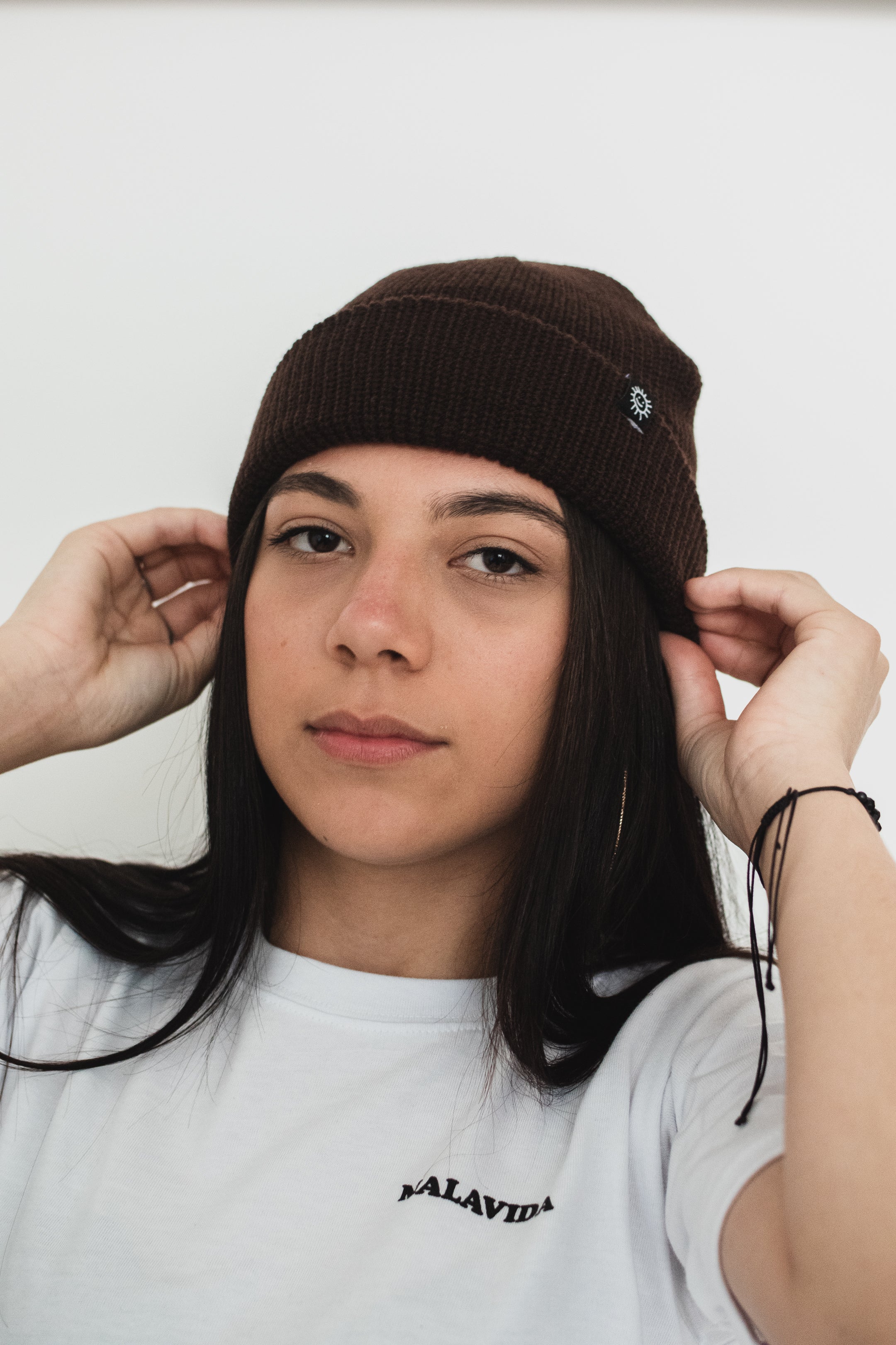 FISHERMAN BEANIE - CAFÉ OSCURO