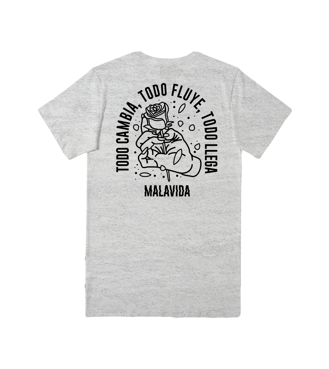 TODO CAMBIA TEE - GRIS JASPEADO
