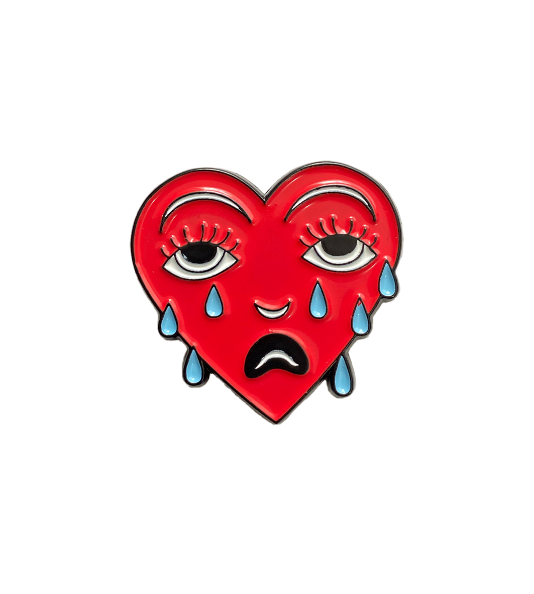 CORAZÓN LLORÓN ENAMEL PIN