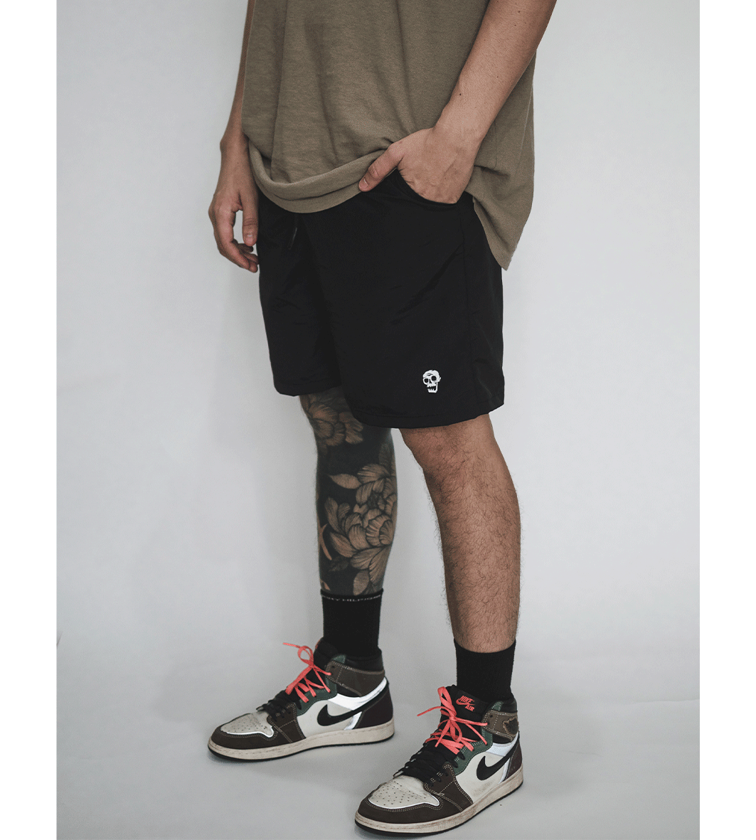 HELLFIRE NYLON SHORT - NEGRO