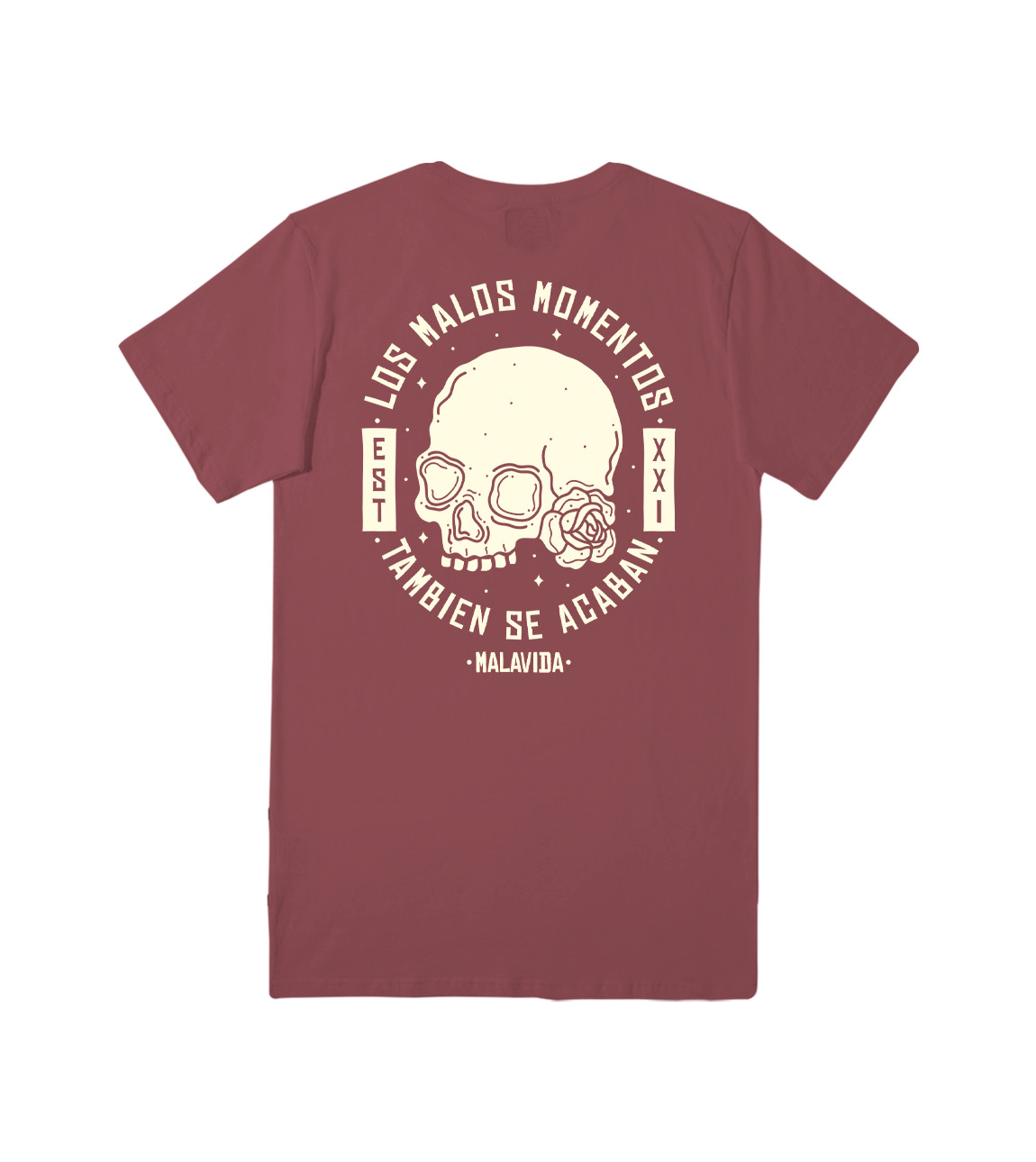 MALOS MOMENTOS TEE - VINO OPACO