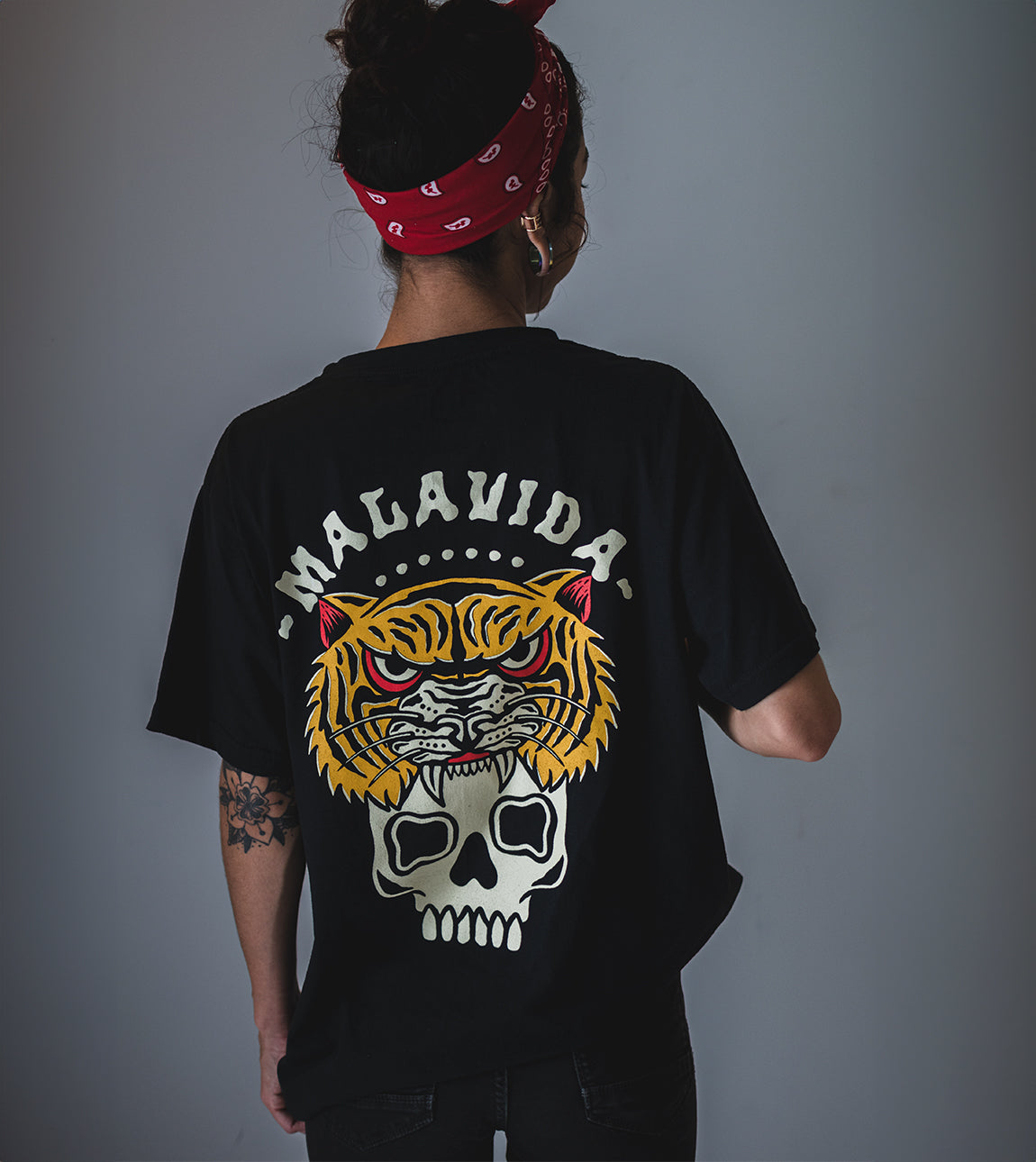SKULL & TIGER TEE