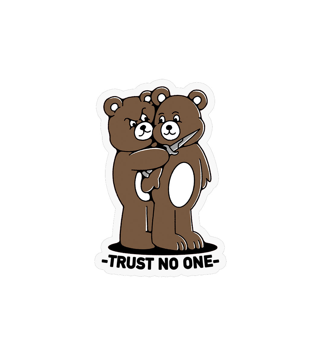 TRUST NO ONE STICKER