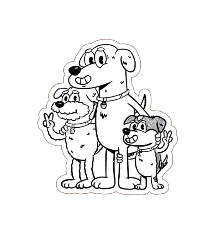 STICKER PERRITOS