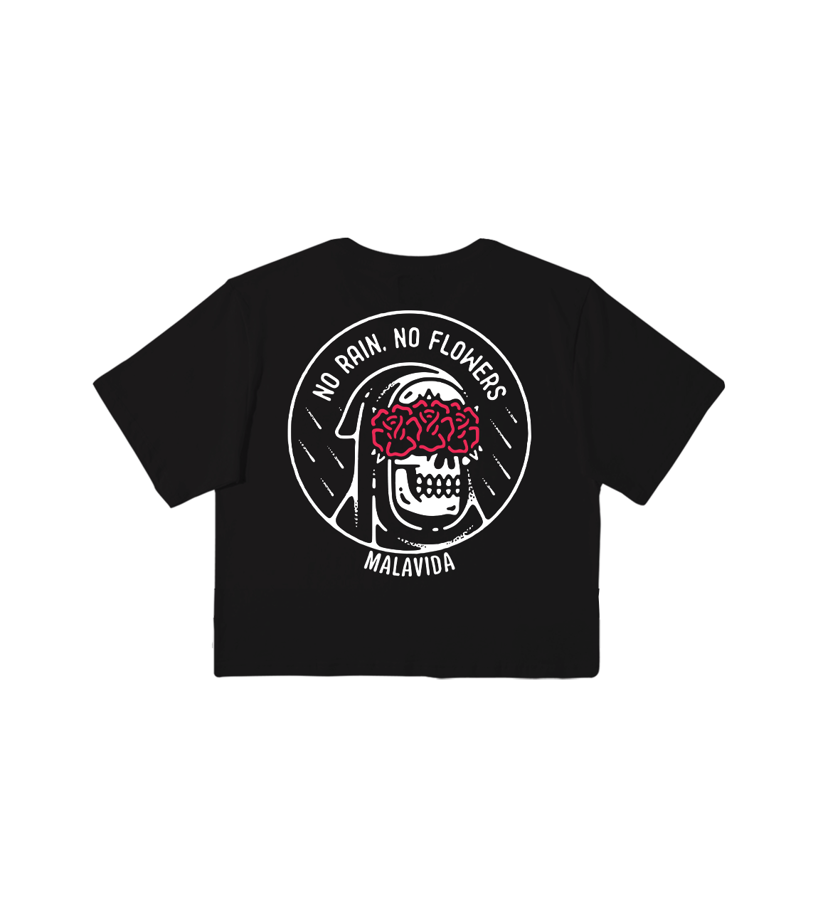 NO RAIN NO FLOWERS CROPTOP
